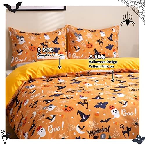 Luxudecor Halloween Duvet Cover Set for Kids