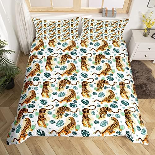Feelyou Tiger Duvet Cover Set 3Pcs King Size