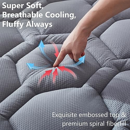 Elven Home Waterproof Mattress Pad for Double Bed