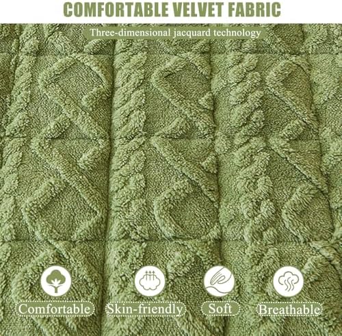 LDLCYCN Velvet Mattress Cover with 360 Elastic Band
