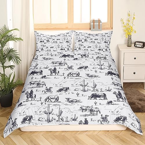 Feelyou Western Duvet Cover Set 3Pcs King Size