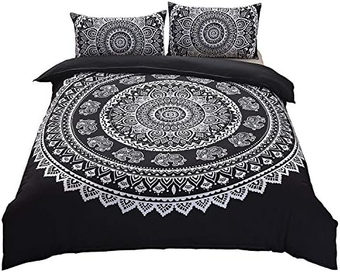 DasyFly 3 Piece Bohemian Mandala King Duvet Cover Set 1