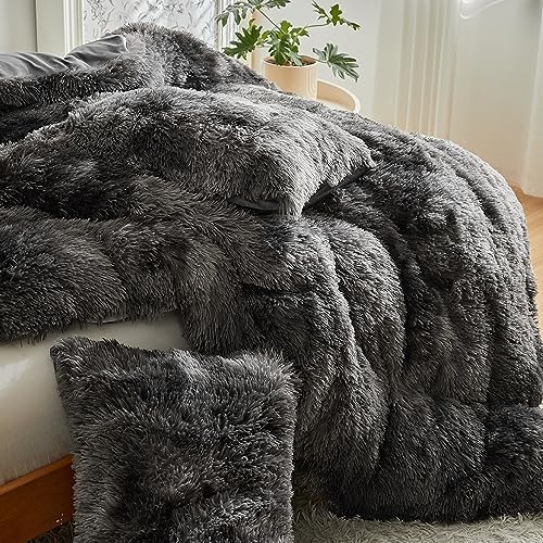 RYNGHIPY Tie Dye Grey Duvet Cover Set with Pillowcases