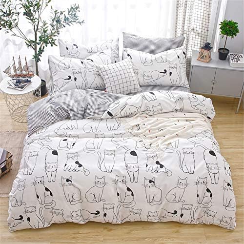 LAYENJOY Cats Duvet Cover Set Queen