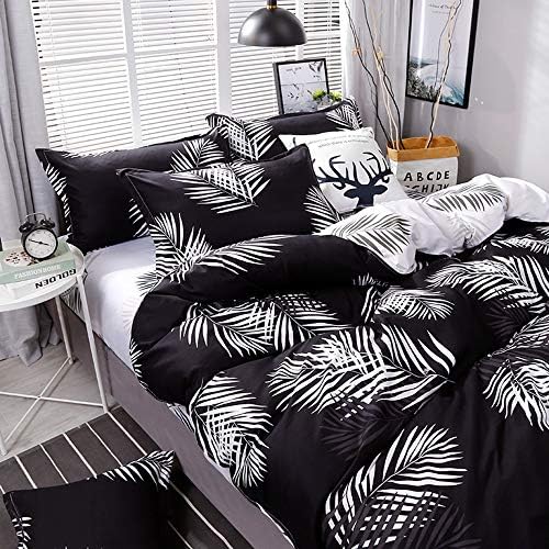 Feelyou Leaf Duvet Cover Set King Size