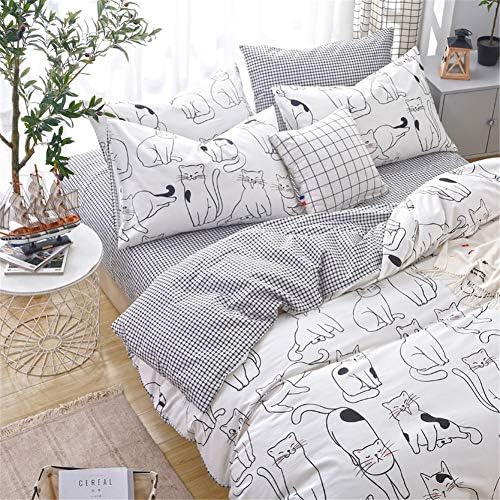 LAYENJOY Cats Duvet Cover Set Queen