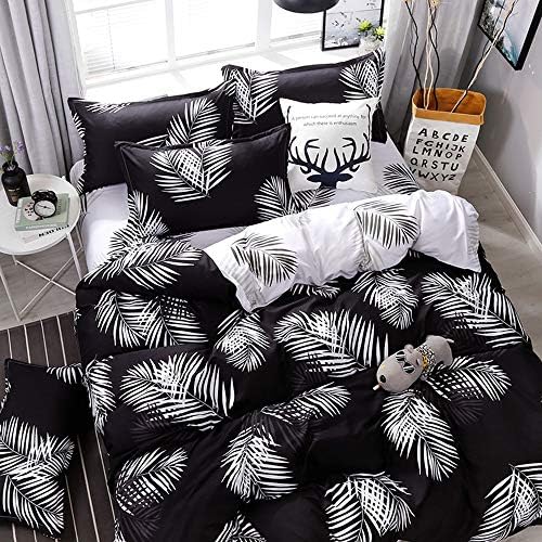 Feelyou Leaf Duvet Cover Set King Size
